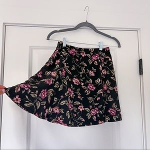 Reformation Floral Flounce Mini Skirt